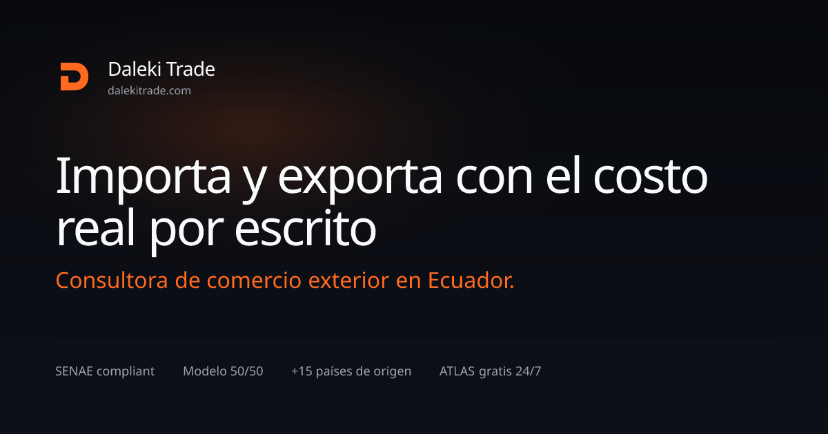 Daleki Trade | Foreign trade consultancy in Ecuador